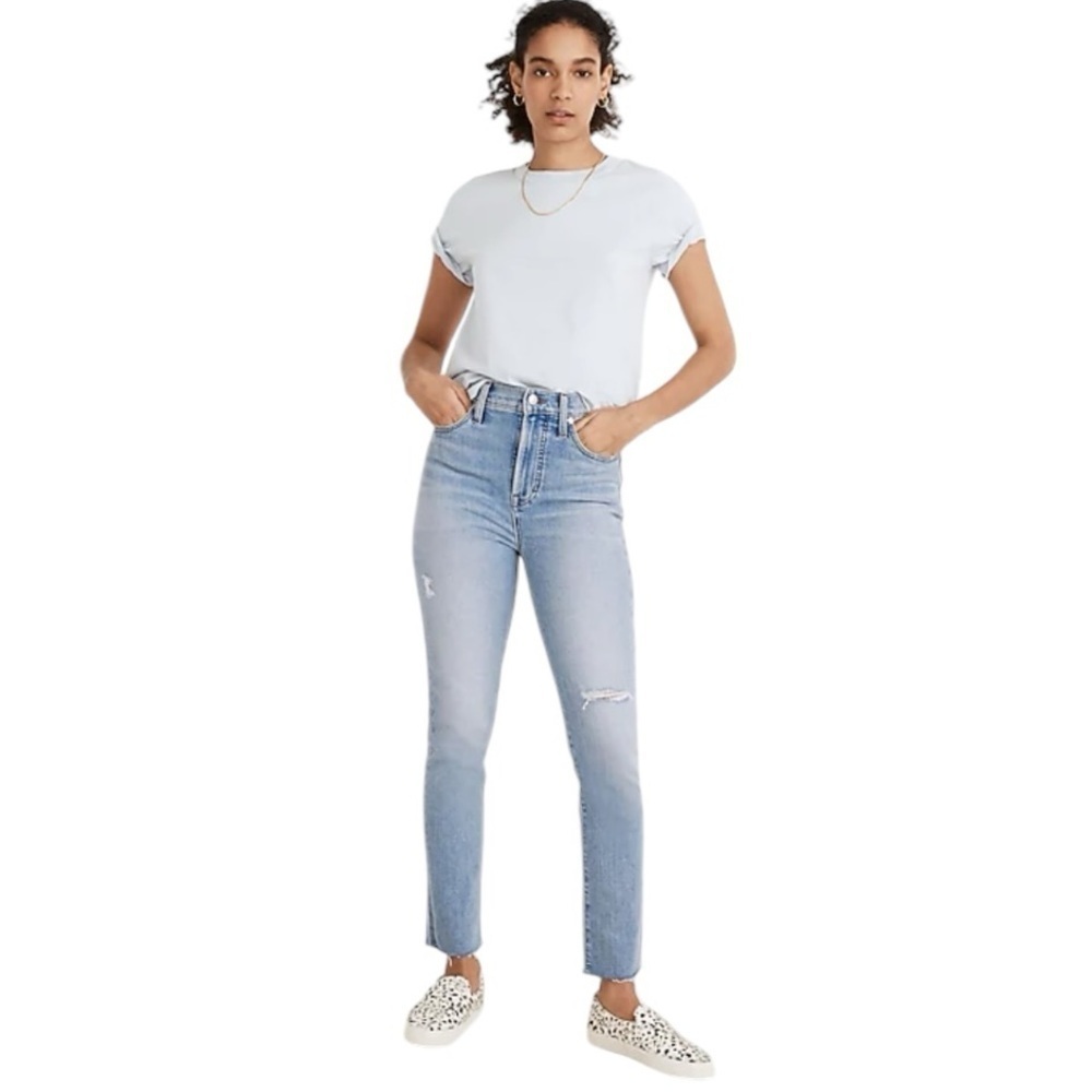 Madewell - The Perfect Vintage Straight Leg Jean Worn - In Edition Sz 25 - Picture 4 of 10